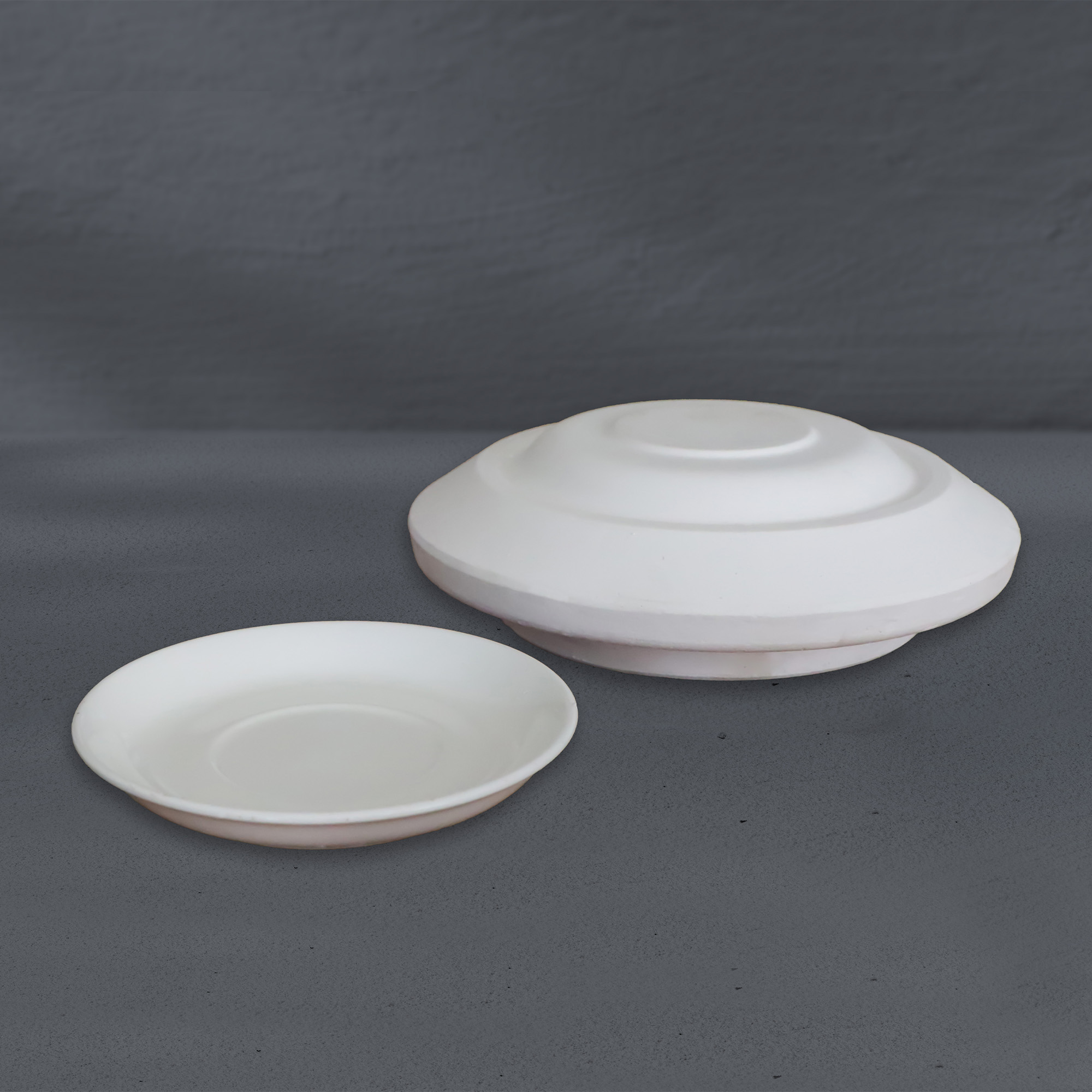 13 cm Sera Kahve Tabağı alçı kalıbı – Sera Kupa Tabağı – Sanatsal Seri